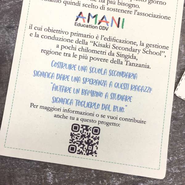 bomboniera solidale matrimonio